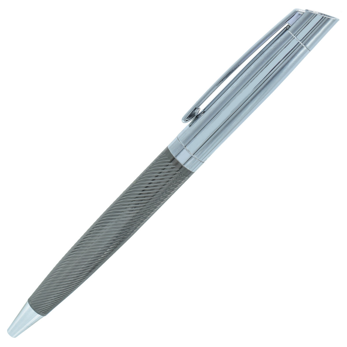 Silver & Black Color Ball Pen - For Office, College, Personal Use - Guntur