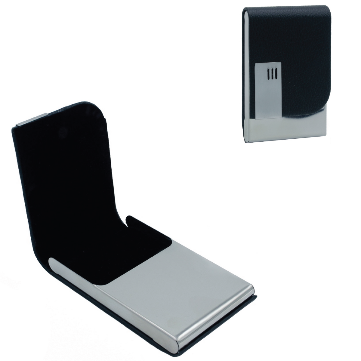 Black Vertical Magnetic Business Visiting Card Holder - For Corporate Gifting, Event Gifting, Freebies, Promotions JA (123) MCH21