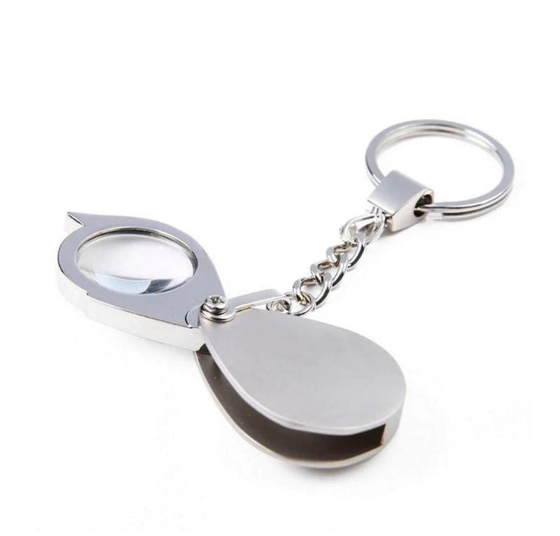 Personalized Engraved Keychain with Magnifier - For Corporate Gifting, Event or Exhibition Freebies, Promotional Item, Return Gift JAKC-U235