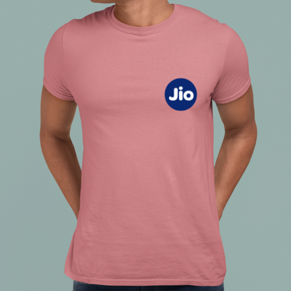 Personalized Salmon Pink Round Neck Promotional T-Shirt for Corporate Gifting, Office Sports, Events, Festivals
