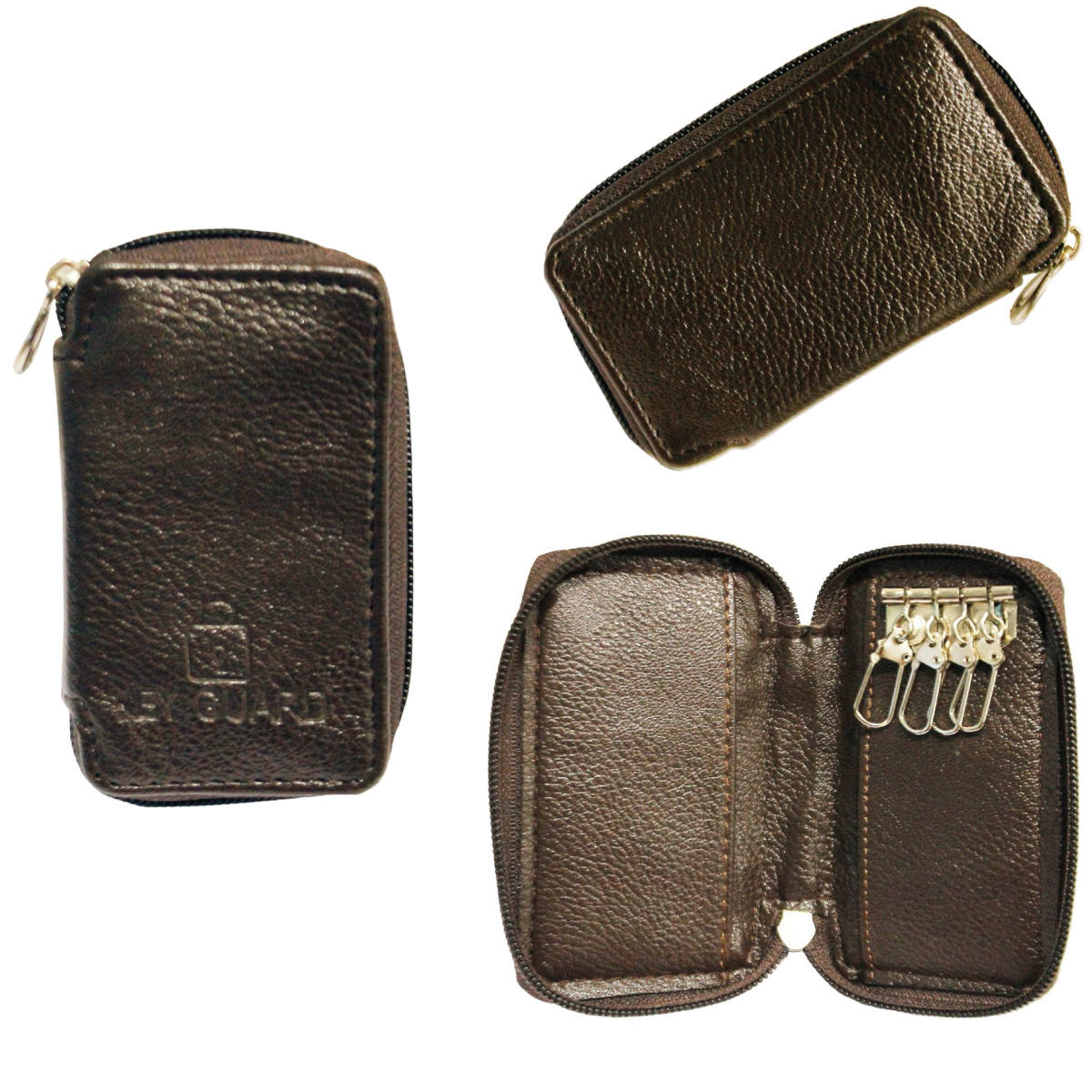 Brown 4 Inch Key Holder Guard Case - For Office Use, Personal Use, Corporate Gifting, Return Gift JAKGBR002