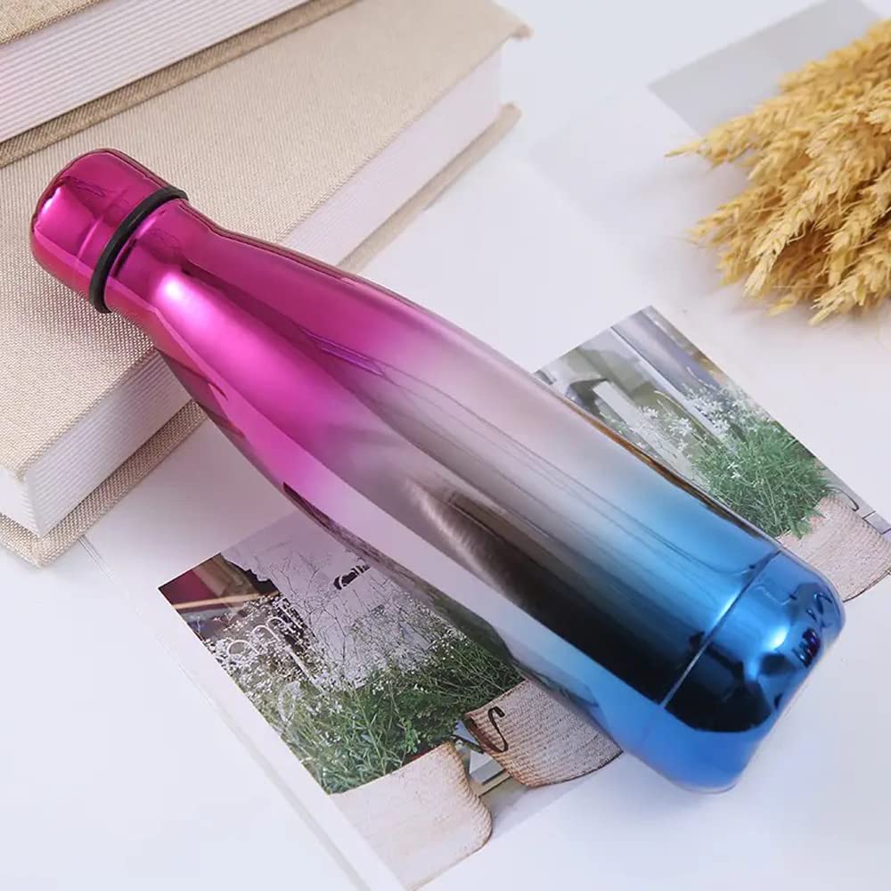 Customized Rainbow Cola Shape Water Bottle Laser Engraved - Assorted Colors - 1000ml - For Corporate Gifting, Event Freebies, Promotions, Return Gift