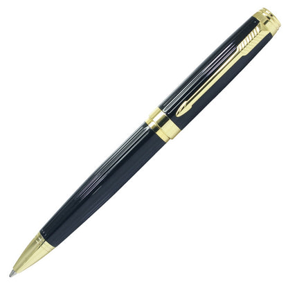 Executive Thick Black Ball Pen with Golden Clip - For Office, College, Personal Use - Baroda