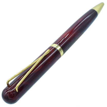 Red Color Ball Pen with Golden Clip - For Office, College, Personal Use - Ajmer