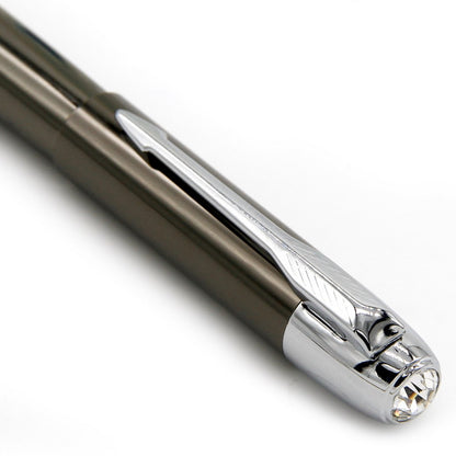 Roller Ball Pen with Silver Clip - For Office, College, Personal Use
