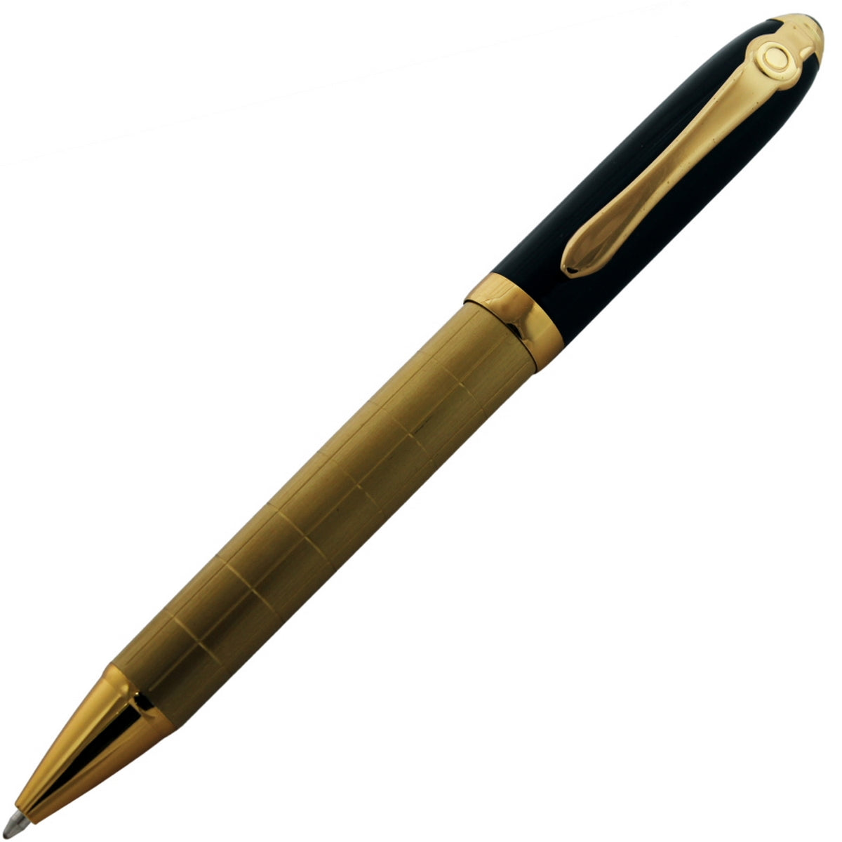 Antique Smooth Writing Black and Gold Finish Metal Ball Pen - For Office, College, Personal Use, Corporate Gifting, Return Gift - Warangal-JA701BPHG