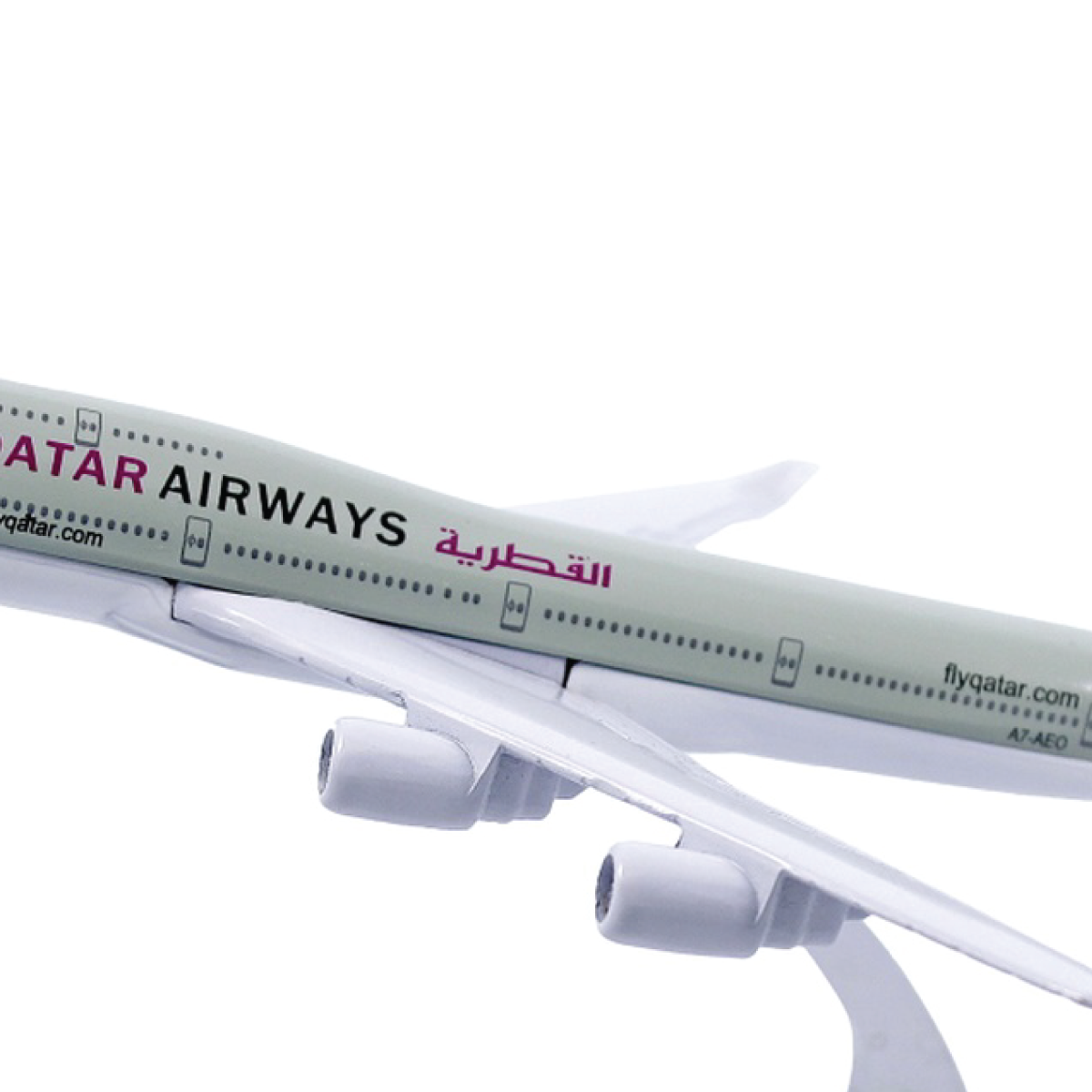 Aircraft Model Small Qatar Airways - For Office Use, Personal Use, or Corporate Gifting-JA