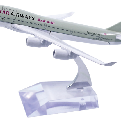 Aircraft Model Small Qatar Airways - For Office Use, Personal Use, or Corporate Gifting-JA