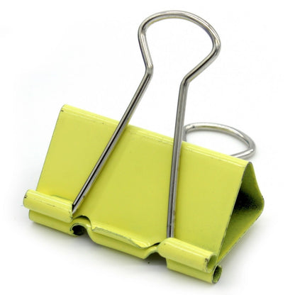 Set of 24 Pcs Binder Clips Assorted Colors 41mm - For Shops, Schools, Corporates, Office Use