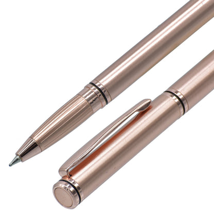 Executive Metal Ball Pen Rose Gold Color - For Office, College, Personal Use - Pune