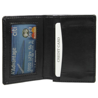 Black Business Card Holder cum Wallet - For Corporate Gifting, Event Gifting, Freebies, Promotions JACC01BK