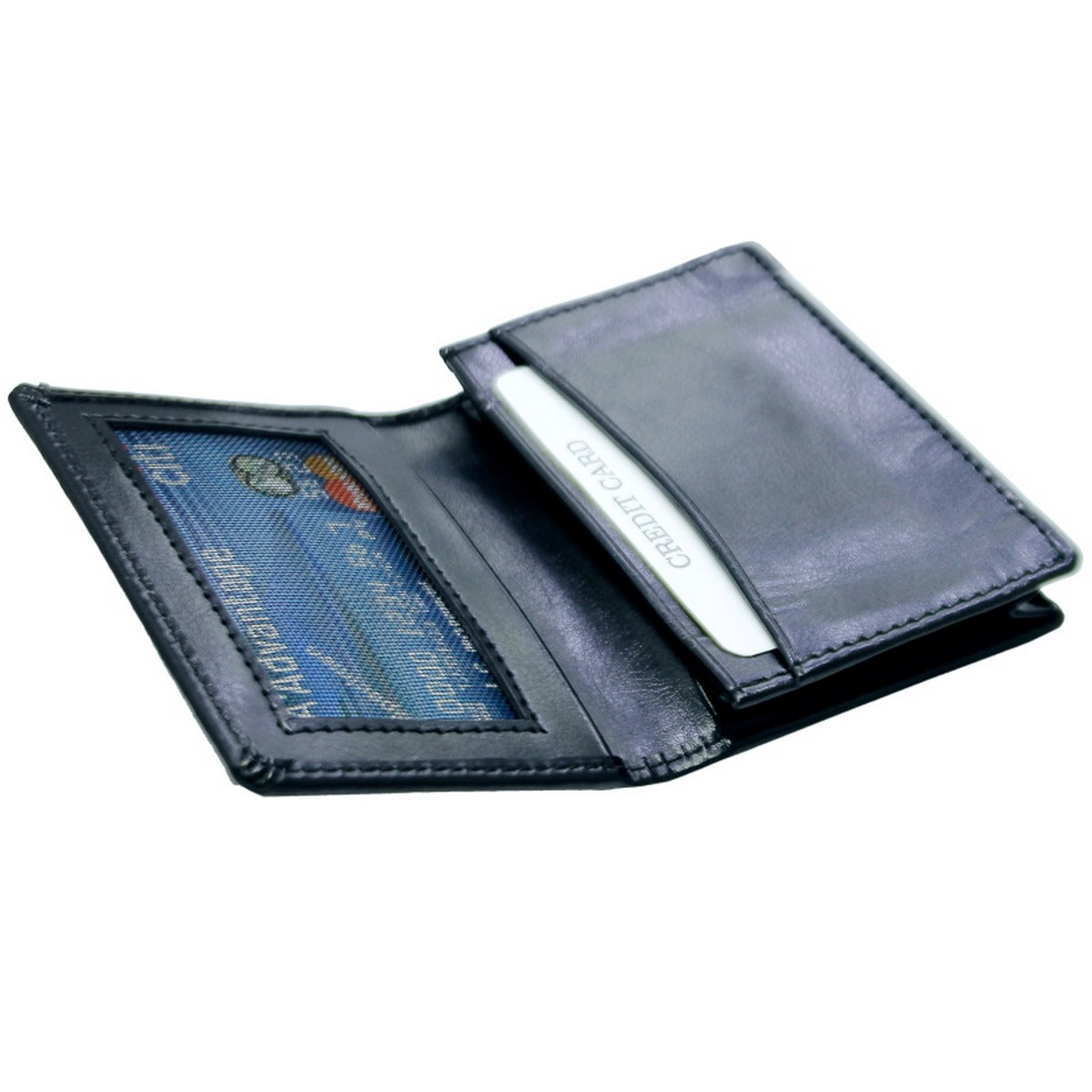 Black Business Card Holder cum Wallet - For Corporate Gifting, Event Gifting, Freebies, Promotions JACC01BK