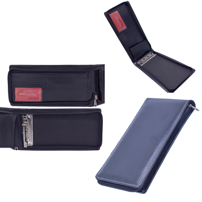 Black Cheque Book Cover cum Organizer - For Office Use, Personal Use, Corporate Gifting, Return Gift JACBHBK00