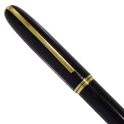 Professional Black Ball Pen with Golden Clip - For Office, College, Personal Use - Agra