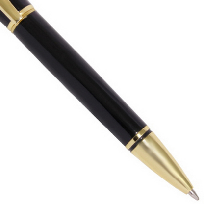 Executive Black Ball Pen with Golden Clip - For Office, College, Personal Use - Amravati