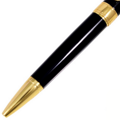 Promotional Black Ball Pen with Golden Clip - For Office, College, Personal Use - Jaipur
