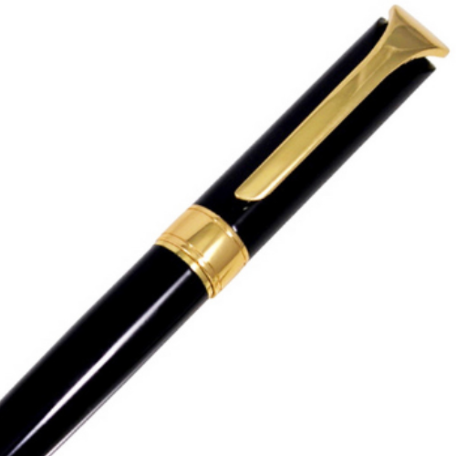 Promotional Black Ball Pen with Golden Clip - For Office, College, Personal Use - Jaipur