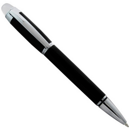 Ball Pen Black Silver Clip - For Office, College, Personal Use, Corporate Gifting, Return Gift - Mumbai