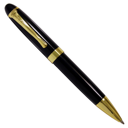 Professional Black Ball Pen with Golden Clip - For Office, College, Personal Use - Haridwar