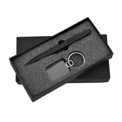 Pen and Keychain 2in1 Combo Gift Set - For Employee Joining Kit, Corporate, Client or Dealer Gifting, Promotional Freebie JKSR102