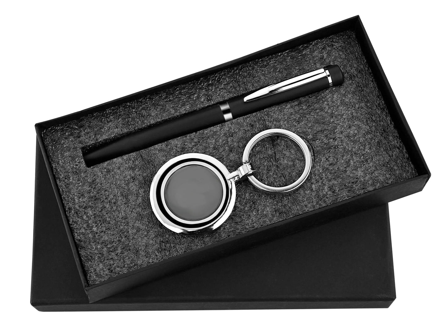 Pen and Keychain 2in1 Combo Gift Set - For Employee Joining Kit, Corporate, Client or Dealer Gifting, Promotional Freebie JKSR106