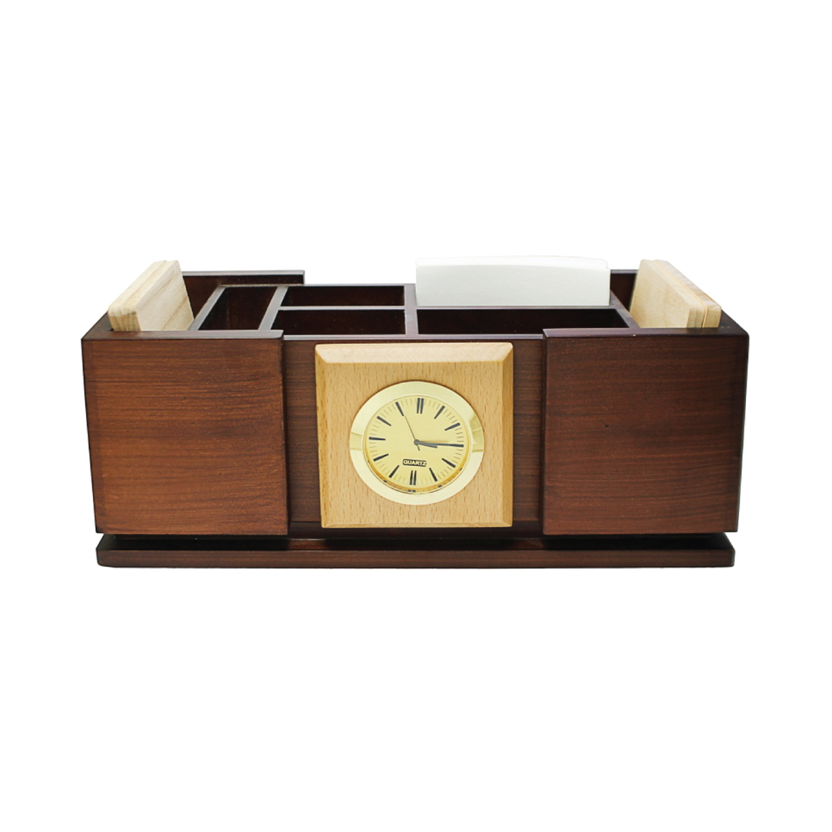 Brown Multipurpose Wooden Pen Stand - For Corporate Gifting, Events Promotional Freebie