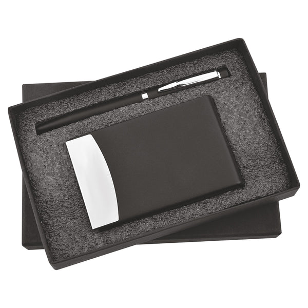 Pen and Cardholder 2in1 Combo Gift Set - For Employee Joining Kit, Corporate, Client or Dealer Gifting, Promotional Freebie JKSR117