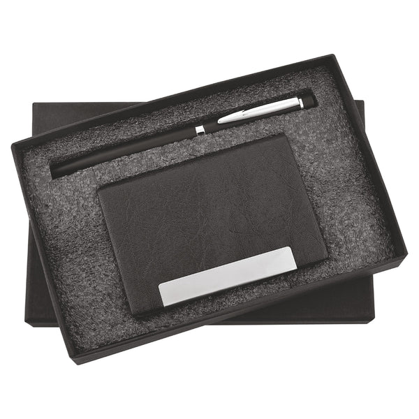Pen and Cardholder 2in1 Combo Gift Set - For Employee Joining Kit, Corporate, Client or Dealer Gifting, Promotional Freebie JKSR120