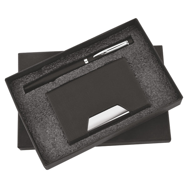 Pen and Cardholder 2in1 Combo Gift Set - For Employee Joining Kit, Corporate, Client or Dealer Gifting, Promotional Freebie JK21