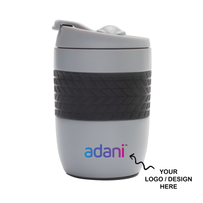 Personalized White 300ml Spill Free Suction SS Mug - For Corporate, Client or Dealer Gifting, Promotional Freebie BGH138
