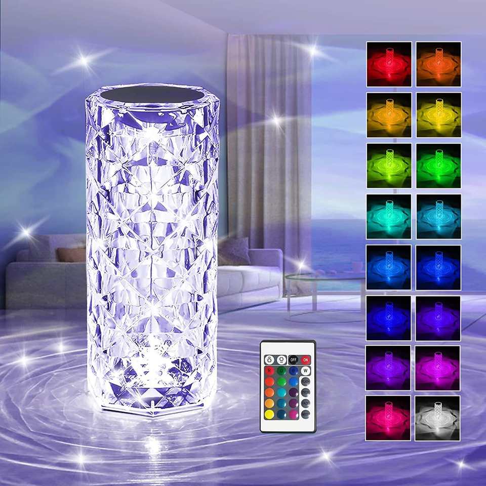 Touch Crystal Table Lamp - For Corporate Gifting, Diwali Gifting for Employees, Return Gift, Event Gifting