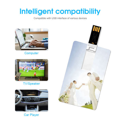 Fully Both Side Personalized Credit Card shape USB Pendrive for Promotions, Giveaway, Corporate, and Personal Gifting HKCSC002