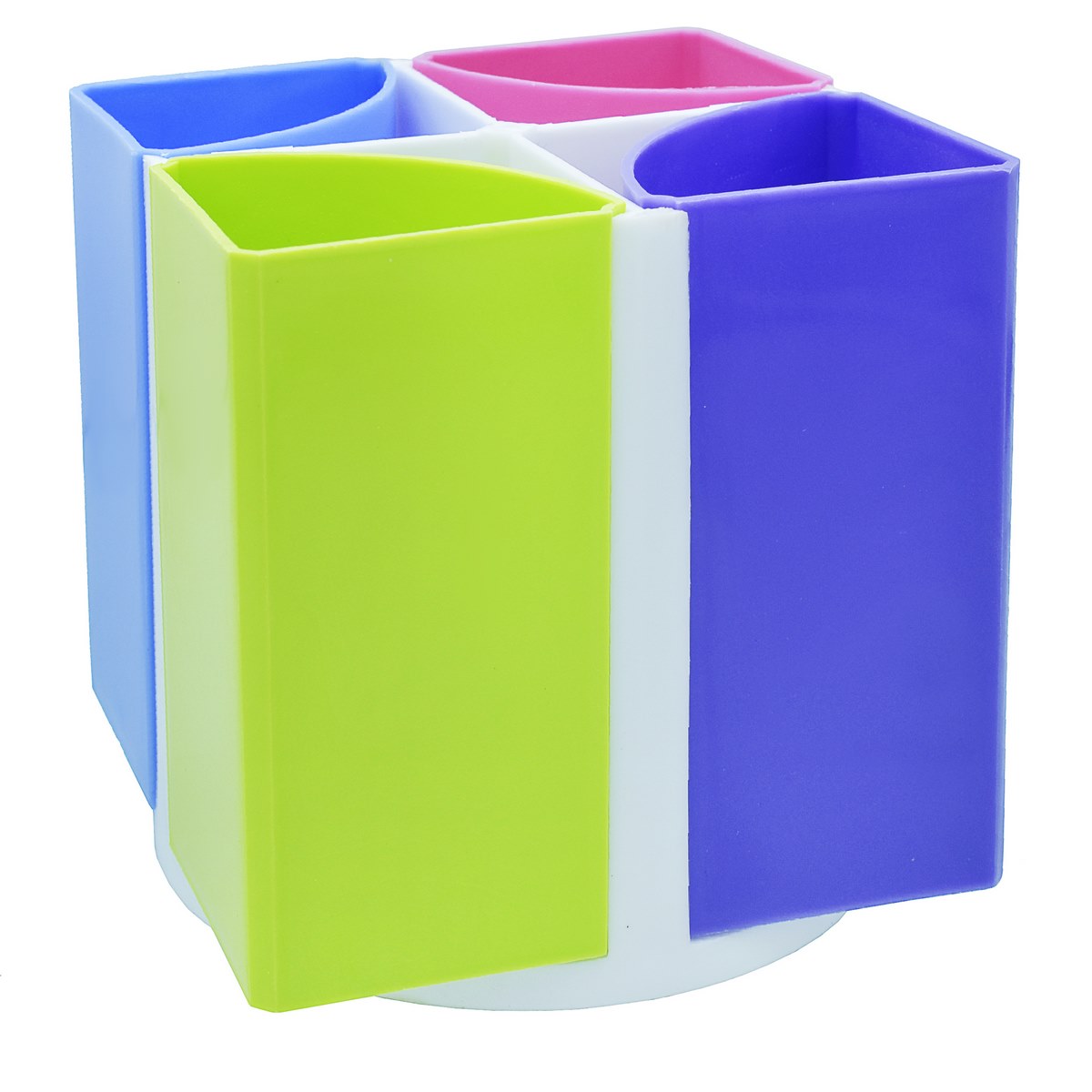 Detachable Multicolor Plastic Pen Stand - For College, Shops, Office Use, Corporate Gifting, Promotions
