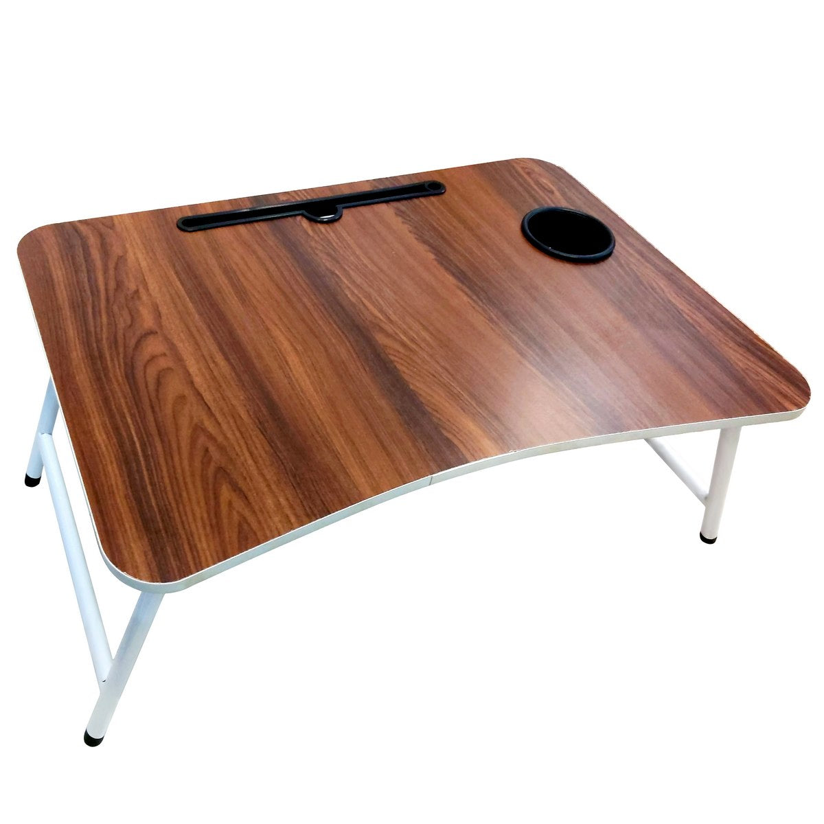 Folding Wooden Laptop Desk Table - For Office Use, Personal Use, Students Study Table, Corporate Gifting