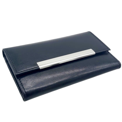 Black Leather Ladies Wallet - For Employee, Corporate, Client or Dealer Gifting, Promotional Freebie, Return Gift JALW128BK