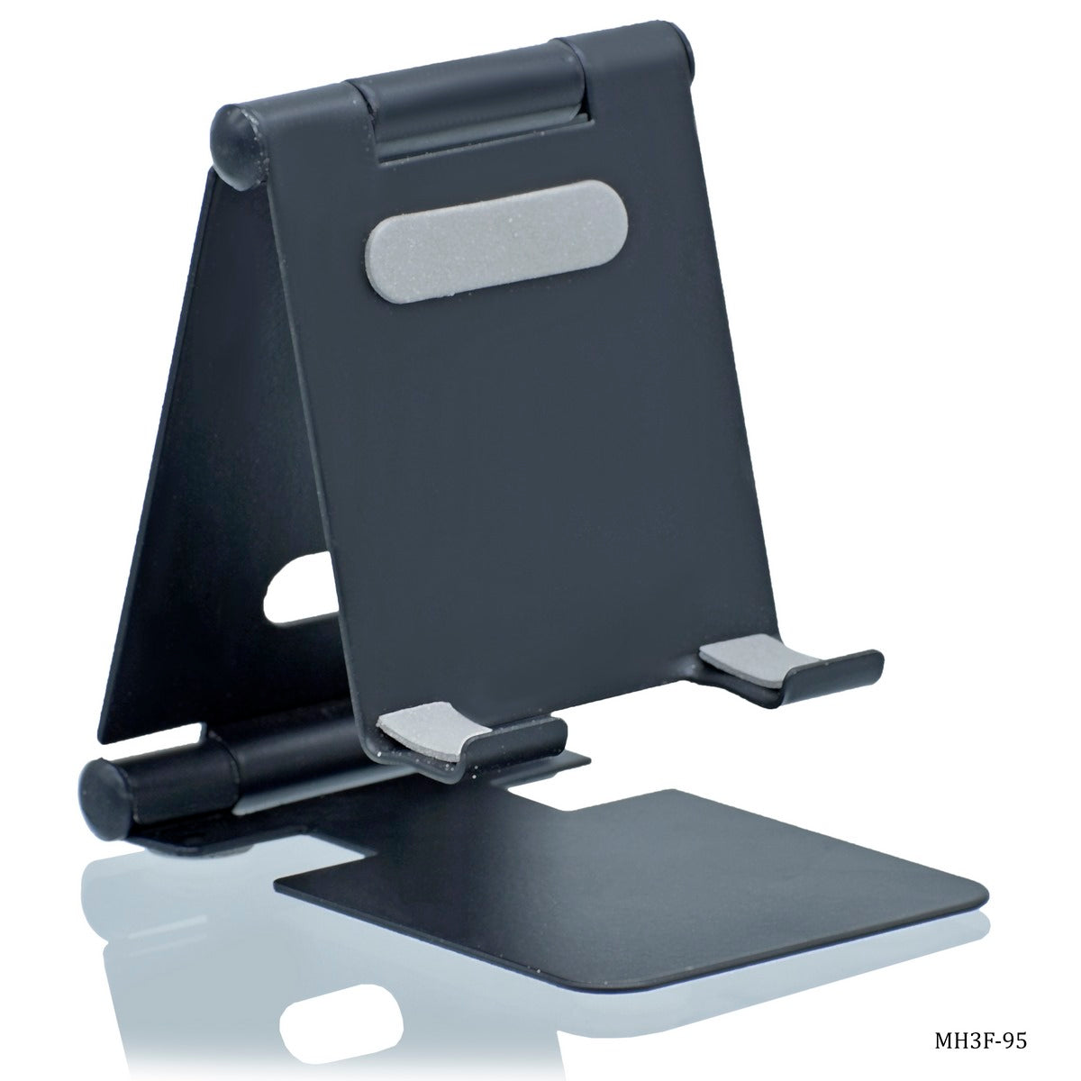 Personalized Folding Black Metal Mobile Phone Holder Stand - For Personal, Corporate Gifting, Return Gift, Event Gifting, Promotional Freebies JAMH3F-95