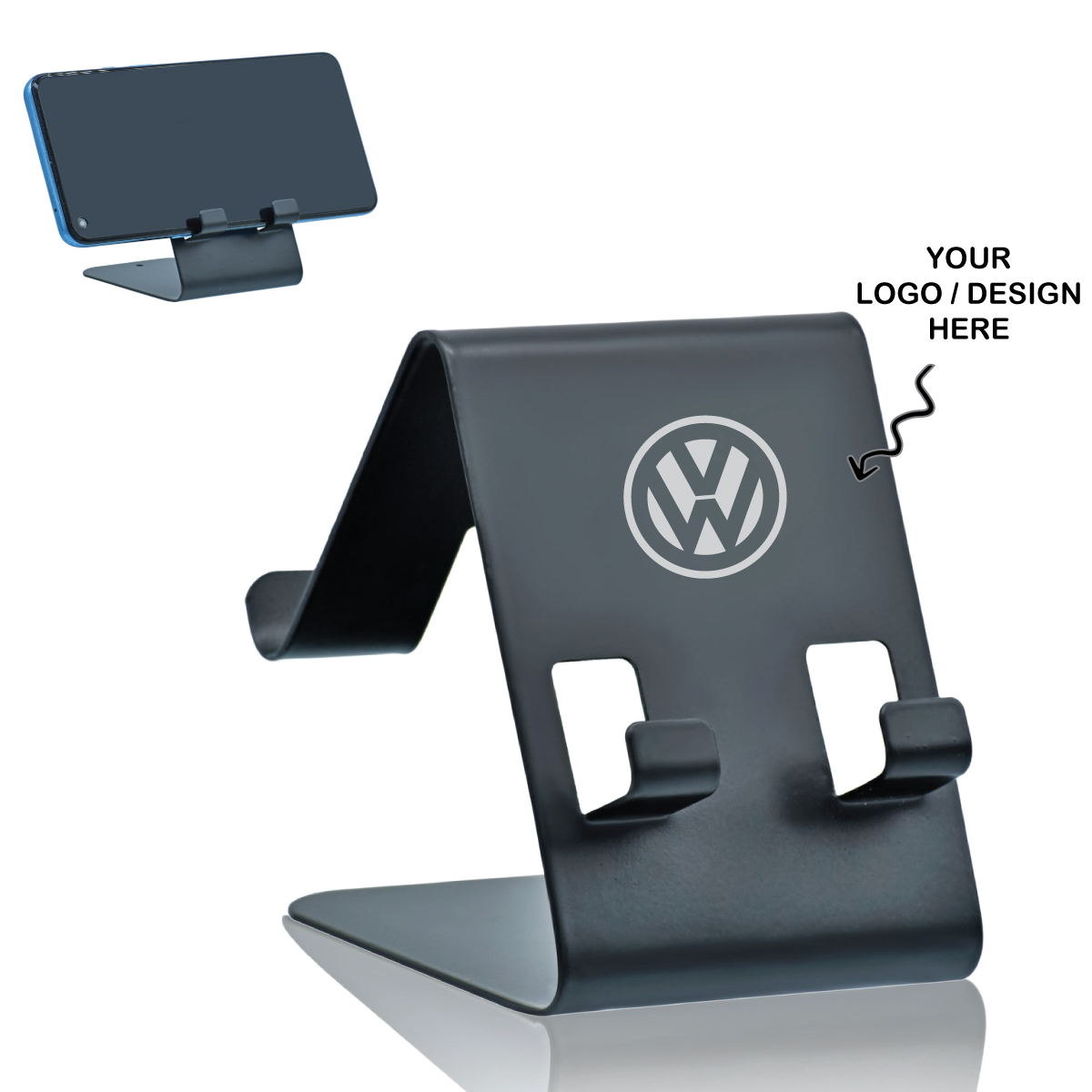 Personalized Metal Dual Side Phone Holder Mobile Stand - For Personal, Corporate Gifting, Return Gift, Event Gifting, Promotional Freebies