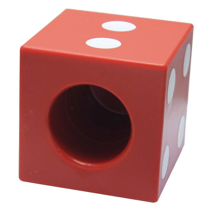 Red Plastic Pen Stand cum Dice - For Corporate Gifting, Events Promotional Freebie, Office Use JAPSDR00