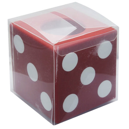 Red Plastic Pen Stand cum Dice - For Corporate Gifting, Events Promotional Freebie, Office Use JAPSDR00
