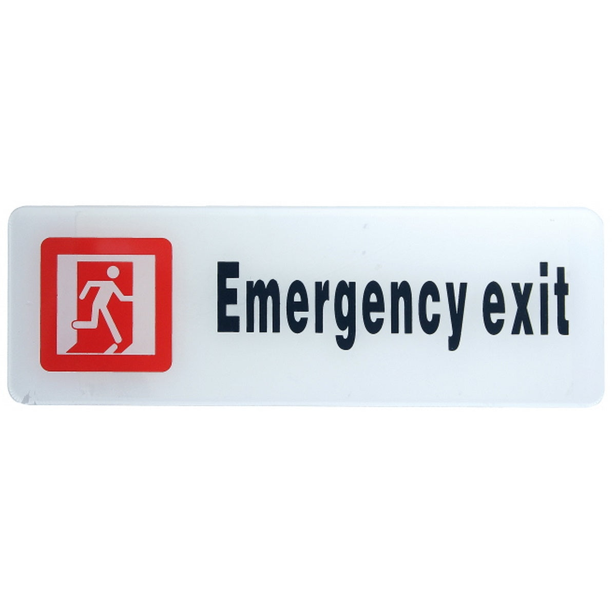 Emergency Exit Self Adhesive Sticker - For Shops, Hospitals, Schools, Corporates, Offices JASWEE
