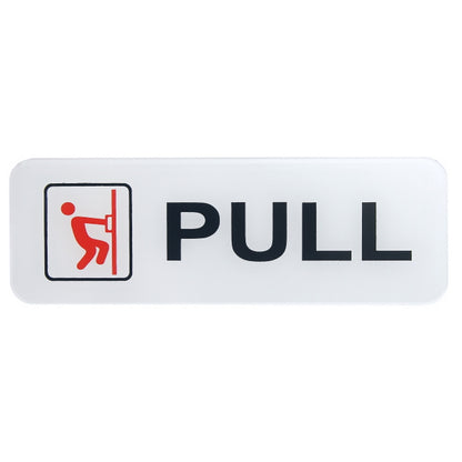 Push Pull Horizontal Self Adhesive Sticker - For Shops, Hospitals, Schools, Corporates, Offices JASWPUSHH/SWPULLH