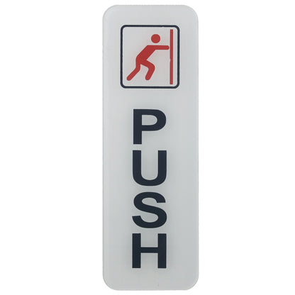 Push Pull Vertical Self Adhesive Sticker - For Shops, Hospitals, Schools, Corporates, Offices JASWPUSHV/SWPULLV