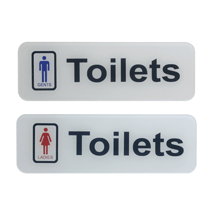 Gents and Ladies Toilet Sign Board Sticker Set of 2 - For Hospitals, Schools, Corporates, Offices JASWGT/SWLT