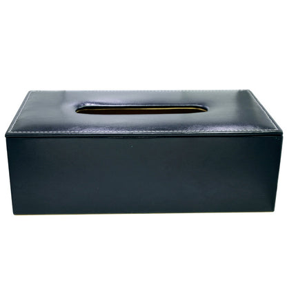 Premium Leather Tissue Paper Holder - For Office Use, Personal Use, Corporate Gifting, Return Gift JATBLMBK