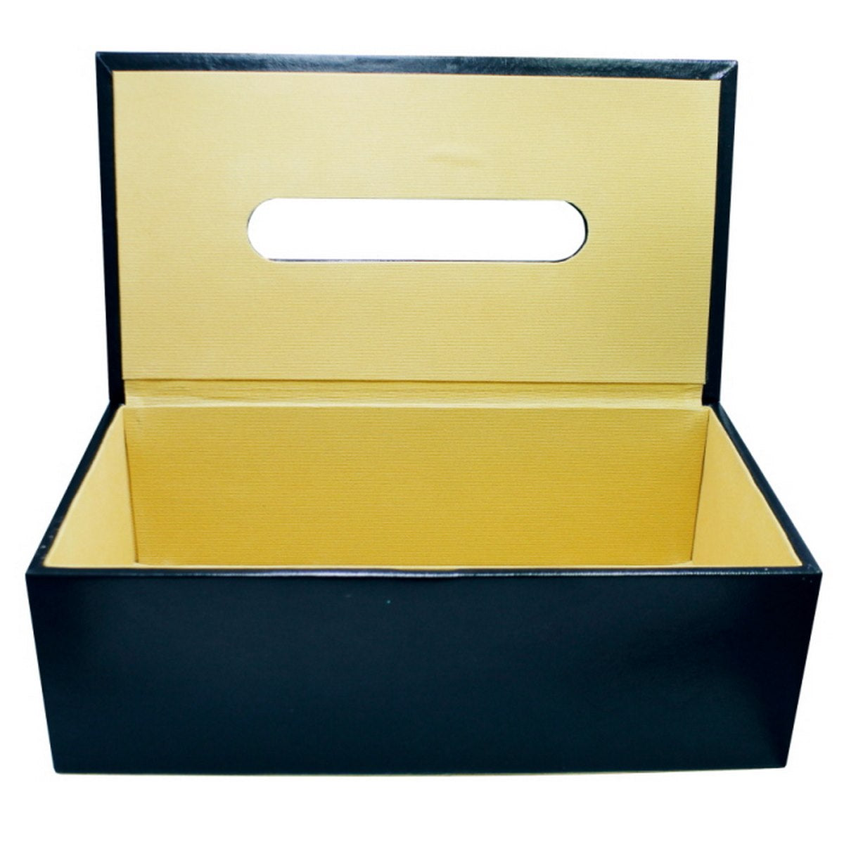 Premium Leather Tissue Paper Holder - For Office Use, Personal Use, Corporate Gifting, Return Gift JATBLMBK