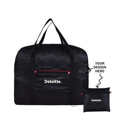 Personalized Folding Duffel Bag - For Employee Gifting, Corporate Gifting, Customer and Stakeholder Gifting, Colleges, Classes, Schools Use, Return Gift, Exhibition Gift - LO-TB24