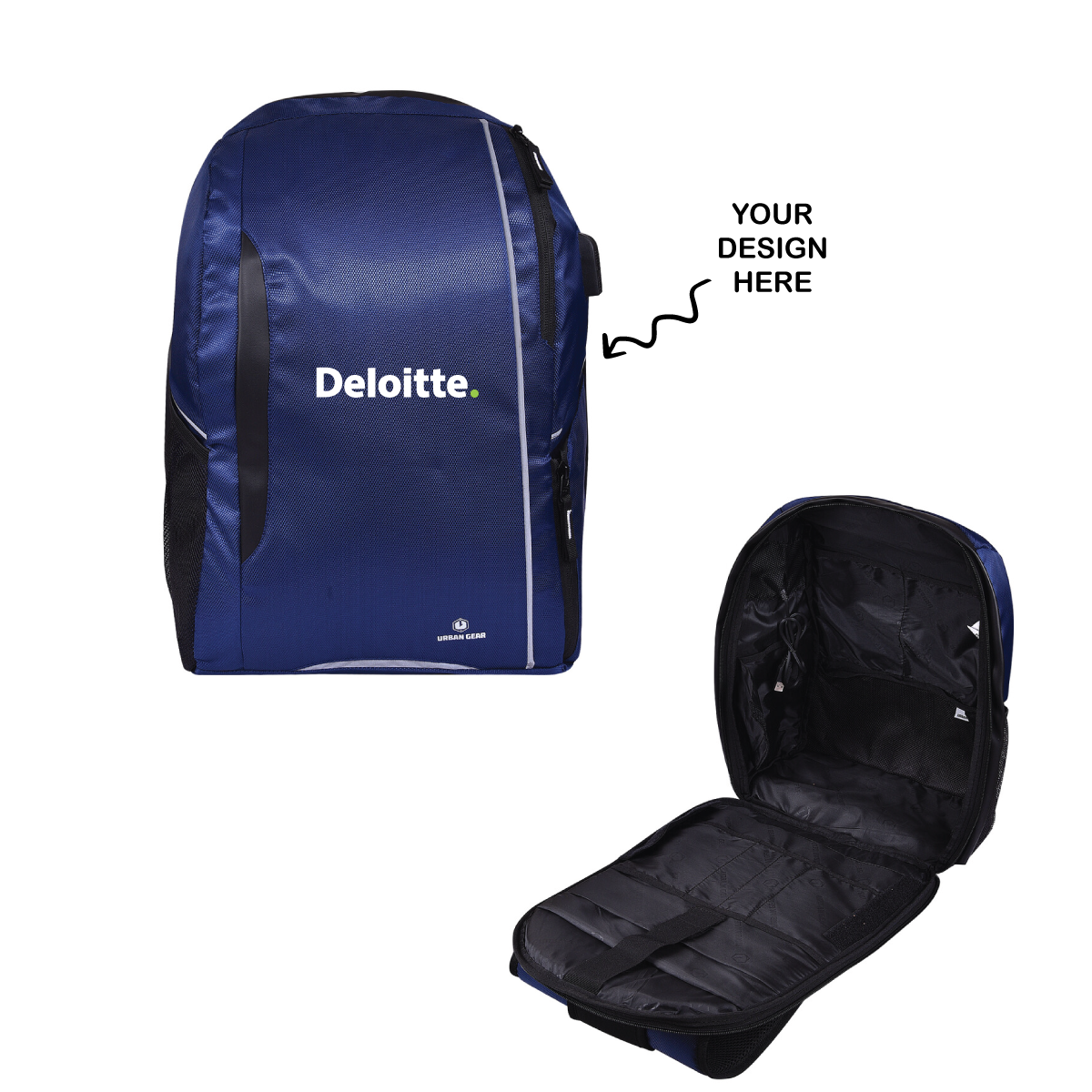 Personalized Anti Theft 14L Backpack - For Employee Gifting, Corporate Gifting, Customer and Stakeholder Gifting, Colleges, Classes, Schools Use - LO-BP06