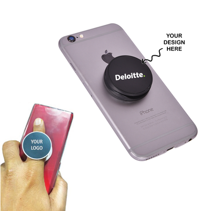 Personalized Adjustable Pop Up Mobile Stand cum Pop Socket - For Corporate Gifting, Event Freebies, Promotions, College or Company Events - LO-GT01