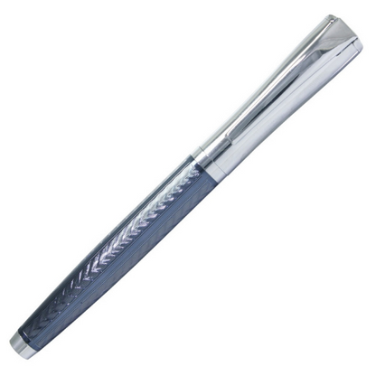 Grey Color Fountain Pen with Silver Clip - Perfect for Gifting, Luxurious Pen for Writers