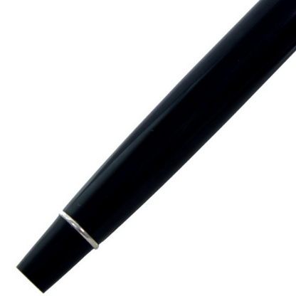 Premium Black Color Roller Ball Pen with Silver Clip - For Office, College, Personal Use - Kashmir1 -  (JA)